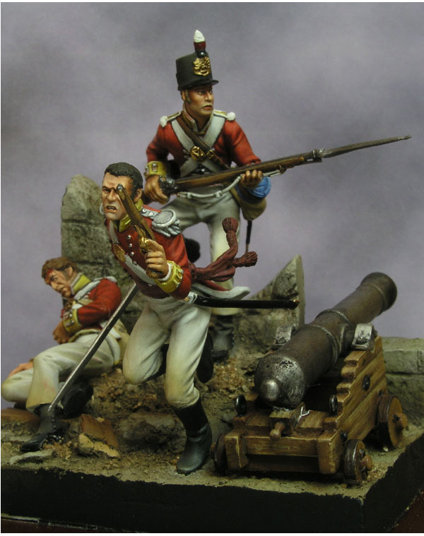 Beneito Officer 33rd Foot Crimean War 1854 54mm Unpainted metal kit 